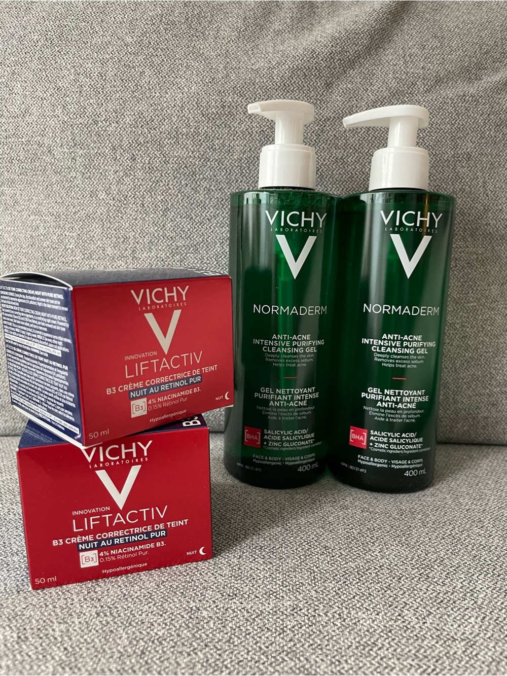 SEALED Vichy Liftactiv & Normaderm Anti-Acne Purifying Cleansing Gel